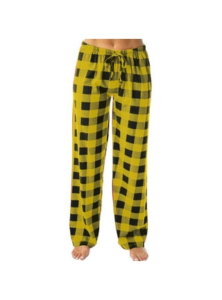 yellow pajama pants