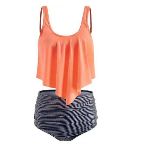 Ovticza Period Swimwear - Black Menstrual Leakproof Bikini Bottoms - Cool Comfort Breathable for Teens, Girls, Women Brown XS