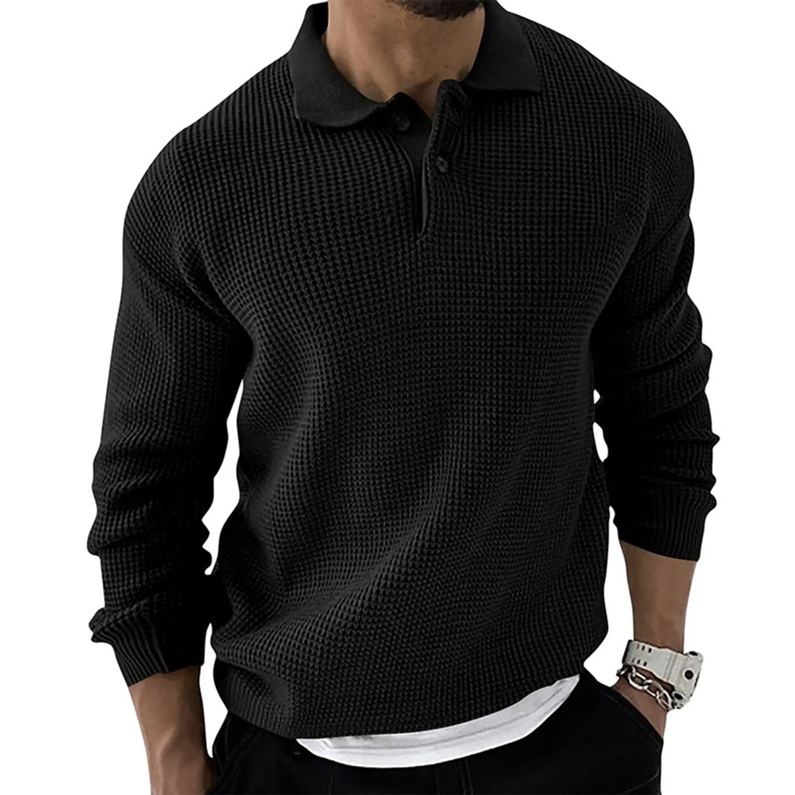 Sweater and collared shirt guy new arrivals