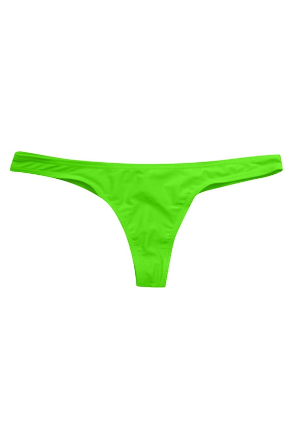 Sport Thong Panties Women Low Rise G-String No Show Bonded Breathable Underwear Green XL
