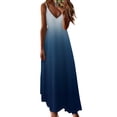 thumbnail image 1 of Ovticza Womens 2024 Casual Sleeveless Sundress Plus Size Loose Tie Dye Long Summer Beach Maxi Dress Dark Blue 2XL, 1 of 5