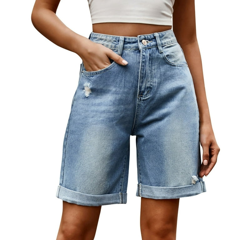 Casual Ripped Distressed High Waist Loose Denim Jeans Casual Ripped Distressed High Waist Loose Denim Jeans