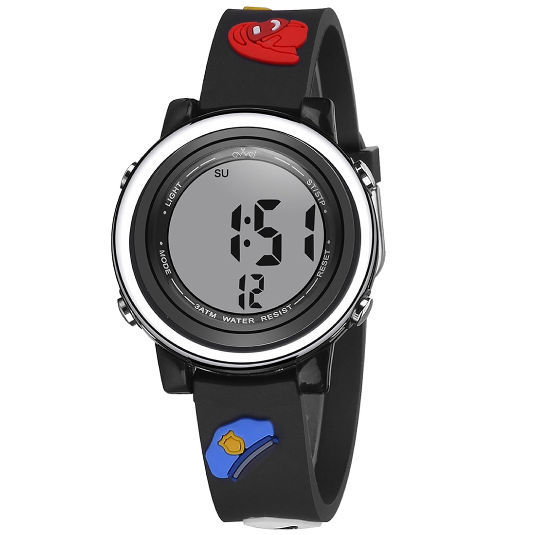 Ovvel Boys Watch Pretty and Cute Kids Cartoon Digital Wristwatch With Teaching Display Time Teacher Occupation Hats Walmart
