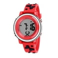 thumbnail image 1 of Ovvel Girls Watch – Pretty and Cute Kids Cartoon Digital Wristwatch With Teaching Display Time Teacher (Red with Bows), 1 of 5