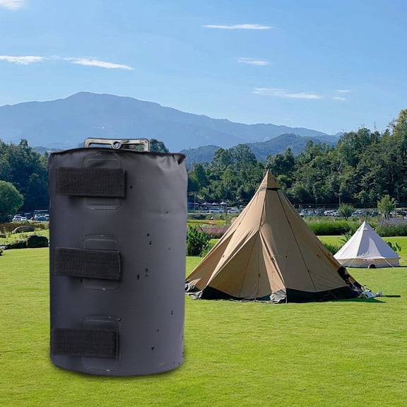 Ovzne 10L Cylindrical Counterweight Bag, Outdoor Tent Parasol Weight Bag, Reusable Water Injection Sandbag