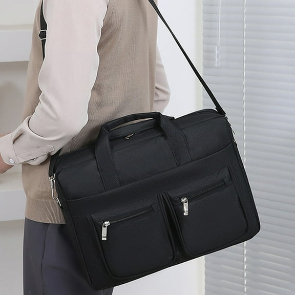Ovzne 13.3 To 14 Inch Laptop Bag – 36263Cm Lightweight Polyester Velour Business Briefcase, Watertight, Scratch-Resistant, Stylish For Work Travel