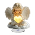 thumbnail image 1 of Ovzne 2D Eternal Cherub Acrylic Decoration – Rotating Valentine Table Centerpiece with Heart Star, 1 of 6