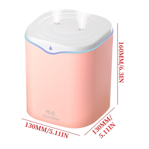 Ovzne 2L Dual Spray Humidifier With Aromatherapy,Usb Silent Mist For Home Office