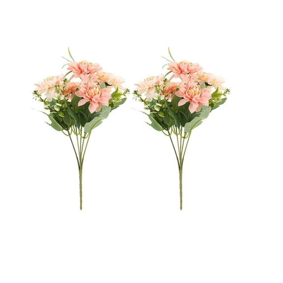 Ovzne 2Pcs Simulated Peony Fake Flowers - Realistic Home Decoration For Vase Arrangement Wedding Festive Vibes