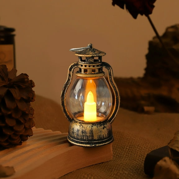 Ovzne 3.58 X 2.20 X 2.20 Inches Electronic Candle Ambient Light – Christmas Small Oil Lamp Mini Light, Candle Night Light For Holiday Decoration
