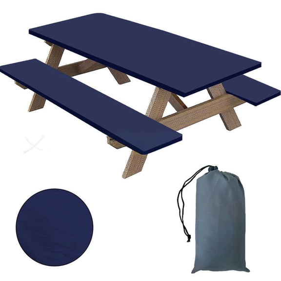 Ovzne 3 Pcs Picnic Table Bench Cover, Outdoor Furniture Protector