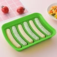 thumbnail image 1 of Ovzne 6-Cavity Silicone Sausage Ham Mold – Thickened With Lid, High-Temperature Resistant, Baking Molds For Hot Dogs, Easy To Clean (Blue, 17.513.53.2Cm), 1 of 6