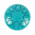 thumbnail image 1 of Ovzne 6 Inch 8 Notes Steel Tongue Drum - Adult's Music Hand Drum Instrument With Clean, Clear Ethereal Sounds, Steel Titanium Alloy Construction, Includes Drumsticks, Finger Sets Tutorial, 1 of 2