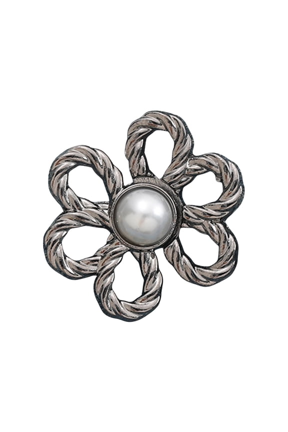 8 Pcs Pant Waist Tightener Set, Flower Buttons Pins with Adjustable Waist Buckle Extender, No-Sew Pants Clips for Loose Jeans/Skirts/Shorts