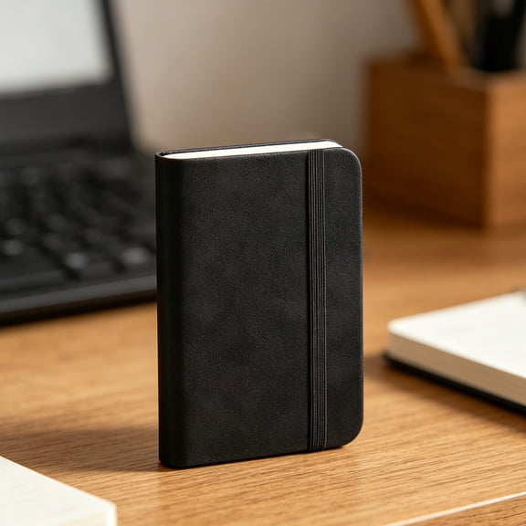 Ovzne A7 Starlight Leather Planner Portable English Schedule Notebook & Journal