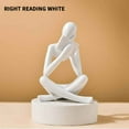 thumbnail image 1 of Ovzne Abstract Figure Reading Statue - Resin Decorative Ornament, Ideal For Bookshelf, Desk, Living Room Bedroom, Perfect As Gifts, 1 of 2