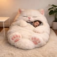 thumbnail image 1 of Ovzne Adorable Cat Sleeping Bag – Envelope-Style Adult Sleep Sack With Whimsical Feline Design, 1 of 6