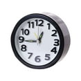thumbnail image 1 of Ovzne Analog Alarm Clock, Silent Non Ticking Bedside Clock Battery Powered, Small Travel Clock, Ascending Alarm, Easy Set, Desk Clock for Heavy Sleepers Kids Elder A, 1 of 2