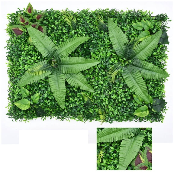 Ovzne Artificial Green Plant Topiary Hedge Plant UV Protection Indoor Outdoor Privacy Fence Home Decor Backyard Garden Decoration Greenery Walls (1.3*1.97ft / 15.7*23.6inch) D