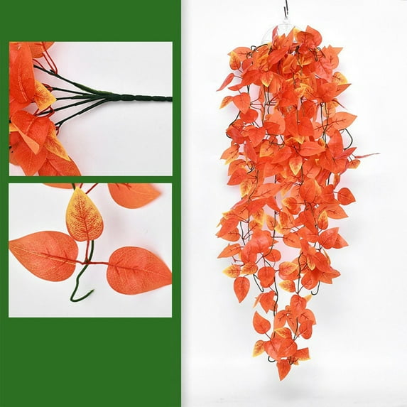 Ovzne Artificial Green Wall Hanging - 100Cm Length, 20-25Cm Width, Plastic Indoor Decoration, 168 Blades (6Cm Each), Realistic Drooping Design, 3D Fake Greenery For Home, Corridors