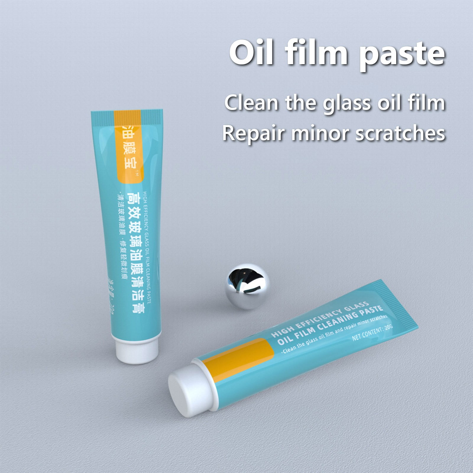 Ovzne Auto Glass Oil Film Remover Glass Cleaning Solution