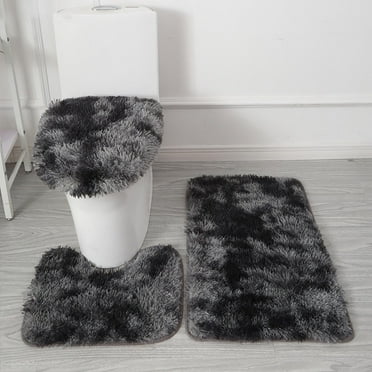 Ovzne Bathroom Mats Comfort Memory Foam Bath Rug Set 3 Piece Non-Slip Bath Mats, Absorbent Shaggy Rugs, Machine Wash, Super Soft Non Slip Bathroom Rugs, Bathroom Carpets Set,Bath Mats for Bathroom