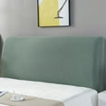 thumbnail image 1 of Ovzne Bed Headboard Cover for Queen, Stretch Bed Headboard Slipcover Covers, Dustproof Protector Velvet Cover for Upholstered Headboard 1.5M Light Green Free Size, 1 of 8