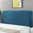 thumbnail image 1 of Ovzne Bed Headboard Cover for Queen, Stretch Bed Headboard Slipcover Covers, Dustproof Protector Velvet Cover for Upholstered Headboard 2M Blue Free Size, 1 of 8