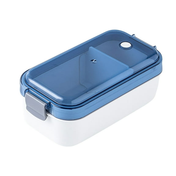 Ovzne Bento Box Meal Containers 2 Compartments Food Storage Containers with Lids Bowls Lunch Box Oven Safe, Portable Microwave-heated Lunch Box Lunch Box Deal of The Day