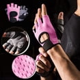 thumbnail image 1 of Ovzne Breathable Mesh Half Finger Workout Gloves - Non-Slip Callus Prevention For Gym, Yoga, 1 of 7
