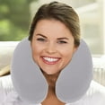 thumbnail image 1 of Ovzne C-Shaped Travel Neck Pillow – 11X11X3.9In,Crystal Velvet , Comfortable Neck Support For Travel, Office Naps, Father's Day Gift, 1 of 7