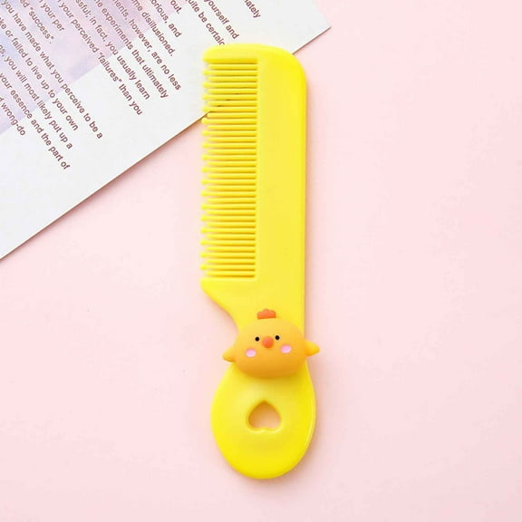 Ovzne Candy Colored Cute Mini Comb - 11.5Cm Portable Hair Comb, Soft Circular Bristles, Safe For Scalp, Cute Hair Styling Tool For Children