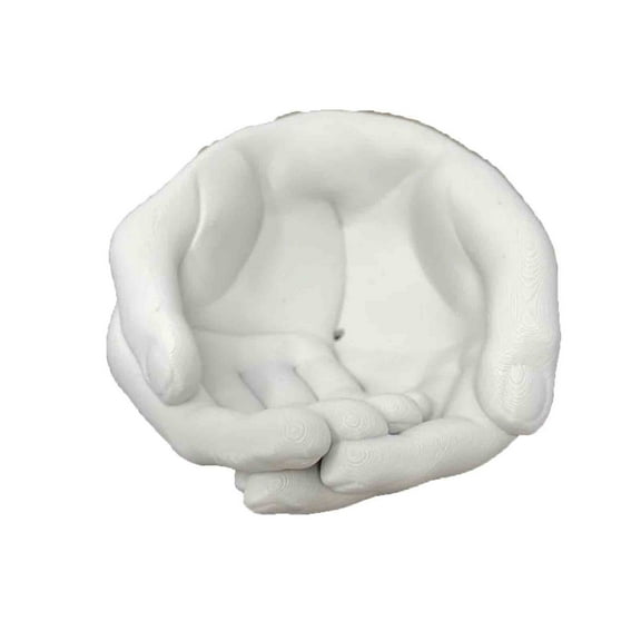 Ovzne Caring Hands Catch All Trinket Tray - Cute Candy Bowl - Succulent Mini Planter Open Hand Plant Pot - Jewelry and Accessory Dish Holder - Coquette Room Home Decor-Small