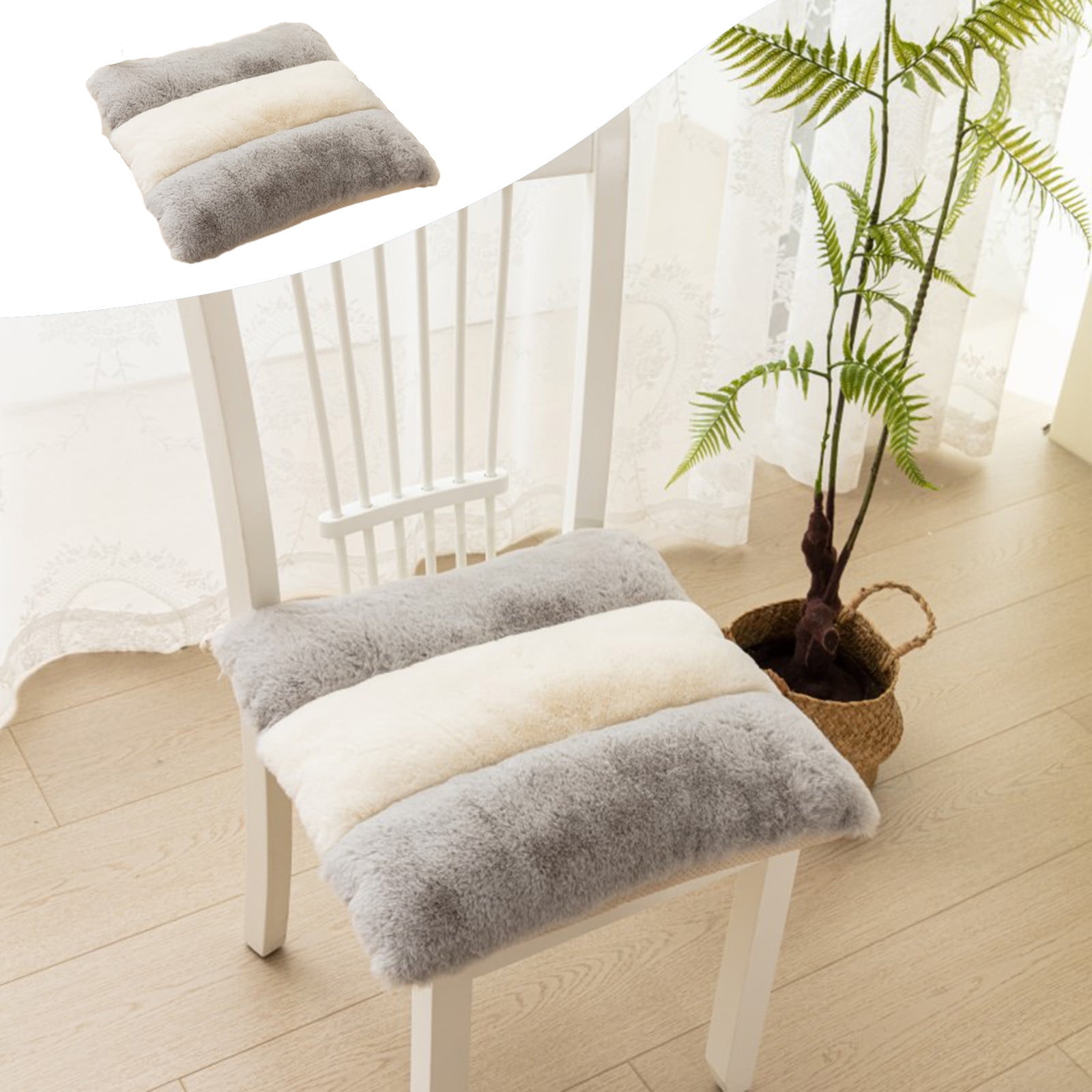 Ovzne Chair Cushions, 16.92x16.92x1.96in Indoor Seat Cushions, Tufted