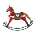 thumbnail image 1 of Ovzne Christmas Rocking Horse Ornament – Iron Hanging Decor For Tree Home, 1 of 6
