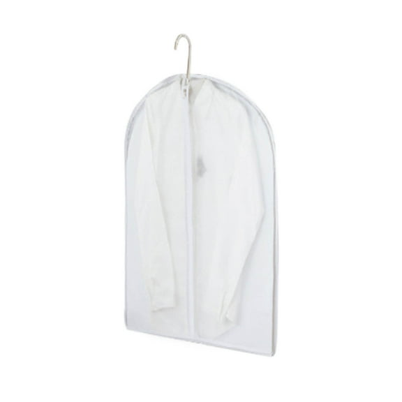 Ovzne Clear Hanging Garment Bags – Full Zipper Suit Covers For Clothes Storage, Translucent Closet Organizers