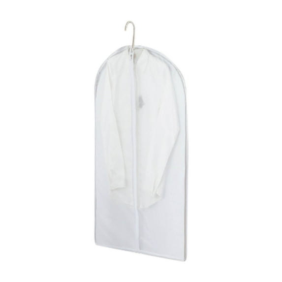 Ovzne Clear Hanging Garment Bags – Full Zipper Suit Covers For Clothes Storage, Translucent Closet Organizers