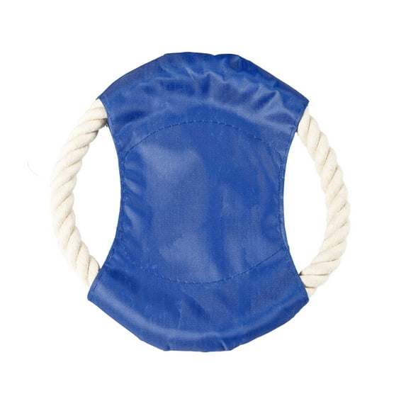 Ovzne Safe Soft Dog Frisbee Rope Toy for Outdoor Fetch Training
