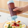 thumbnail image 1 of Ovzne Condiments Squeeze Bottles Clear for Ketchup, Mustard, Mayo, Dressing, Oil, Syrup, Vinegar, Sauces, Honey, Craft, Squirt Dispenser with Leak Proof Cap for Liquids- 11Oz, BPA Free, 1 of 6