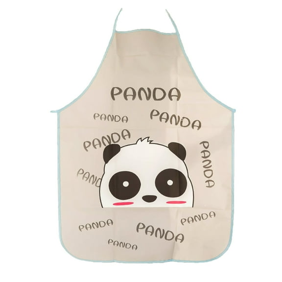 Ovzne Cute Pvc Waterproof Sleeveless Apron - Children's And Adult Kitchen Cooking Aprons With Printed, Home Oil Resistant Baking Cover