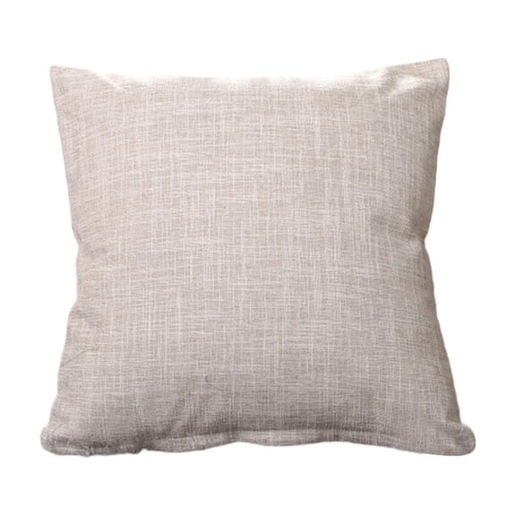 Ovzne Decorative Throw Pillow – Beige 45x45 cm (17.7"x17.7") Solid Cushion for Sofa, Bed Outdoor Use