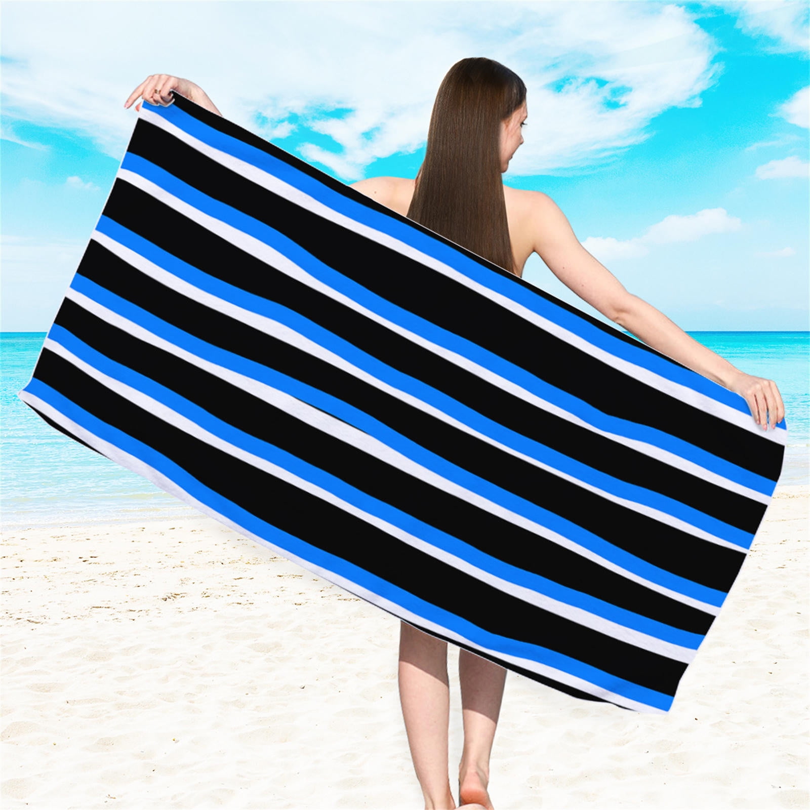 Ovzne Extra Large Doublesided Printed Beach Towels Oversized Clearance, Pool Towels, Bath