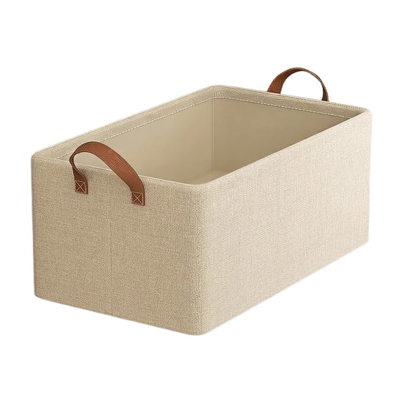 Ovzne Fabric Storage Box – Compartmentalized Organizer For Clothes Small Items