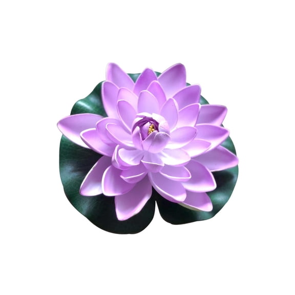 Ovzne Floating Foam Lotus Flower – Blue Artificial Water Lily for Pond,Pool Spring Garden Decor