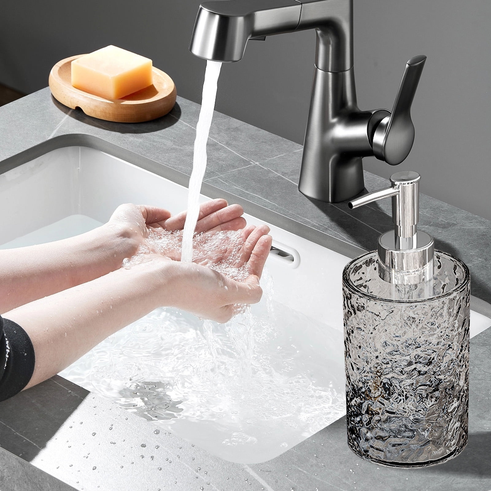 Ovzne Foaming Hand Soap Dispenser， Bathroom Soap Dispenser or Lotion ...