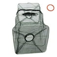 thumbnail image 1 of Ovzne Foldable Fish Trap Net – Nylon Crab Shrimp Catcher with Zipper for Lobster, Crawfish Minnows, 1 of 6