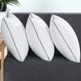 thumbnail image 1 of Ovzne Goose Feather Throw Pillow Inserts 1 Pack |20x20 Square Deco Pillow for Bed, Sofa, and Couch | 100% Cotton Shell, Soft Medium Decorative Pillow Core, 1 of 9