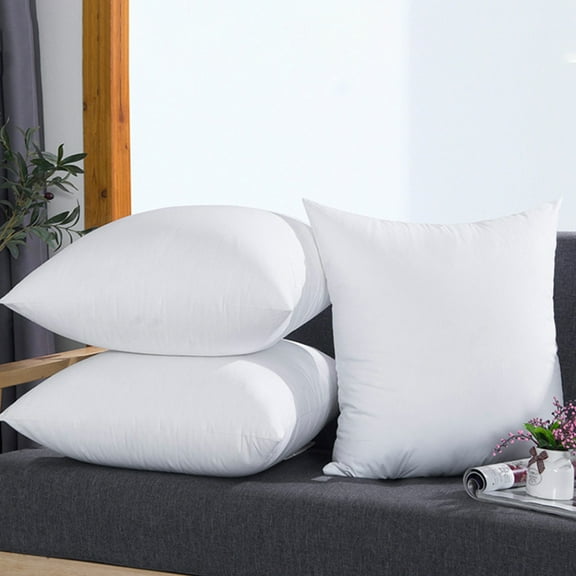 Ovzne Goose Feather Throw Pillow Inserts 1 Pack |20x20 Square Deco Pillow for Bed, Sofa, and Couch | 100% Cotton Shell, Soft Medium Decorative Pillow Core