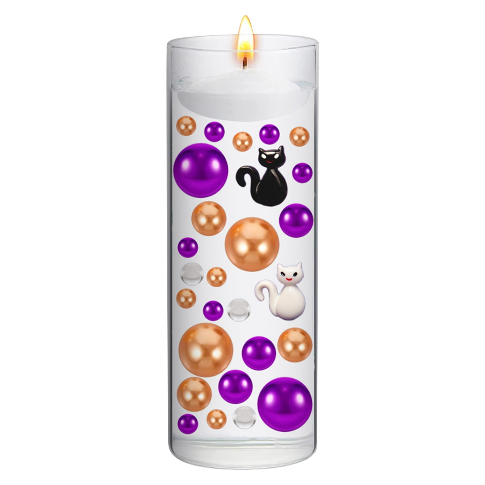 Ovzne Halloween Vase Filler Decor Floating Pearls Clear Water Gel