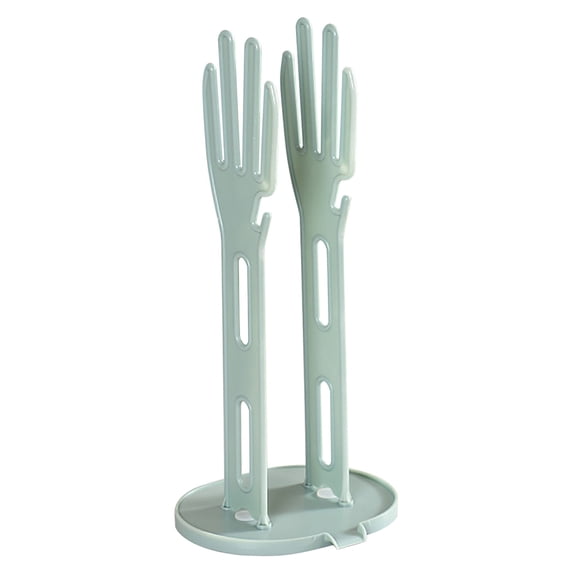 Ovzne Hand-Shaped Household Glove Storage Drying Rack - Removable Suction Cup Design For Kitchen/Bathroom, Drainage Function To Keep Gloves Dry